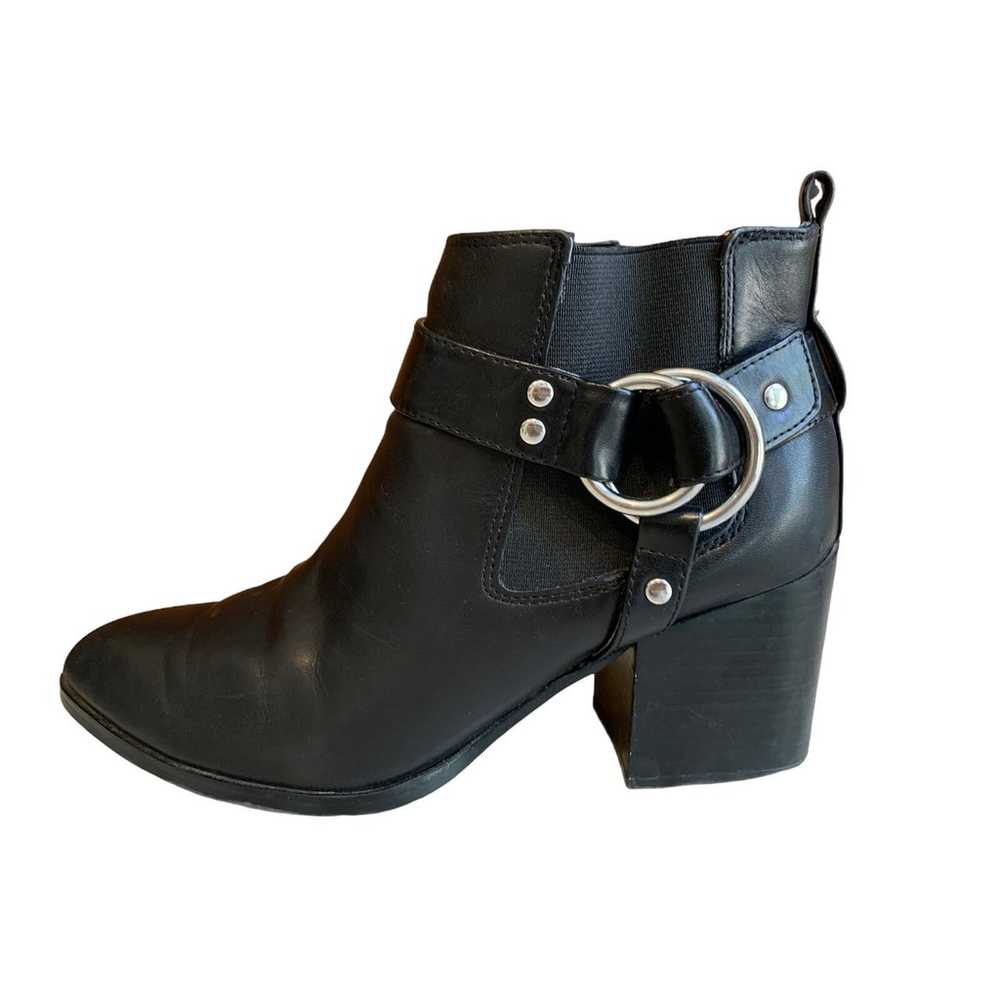 Marc Fisher black leather booties 8.5 - image 1