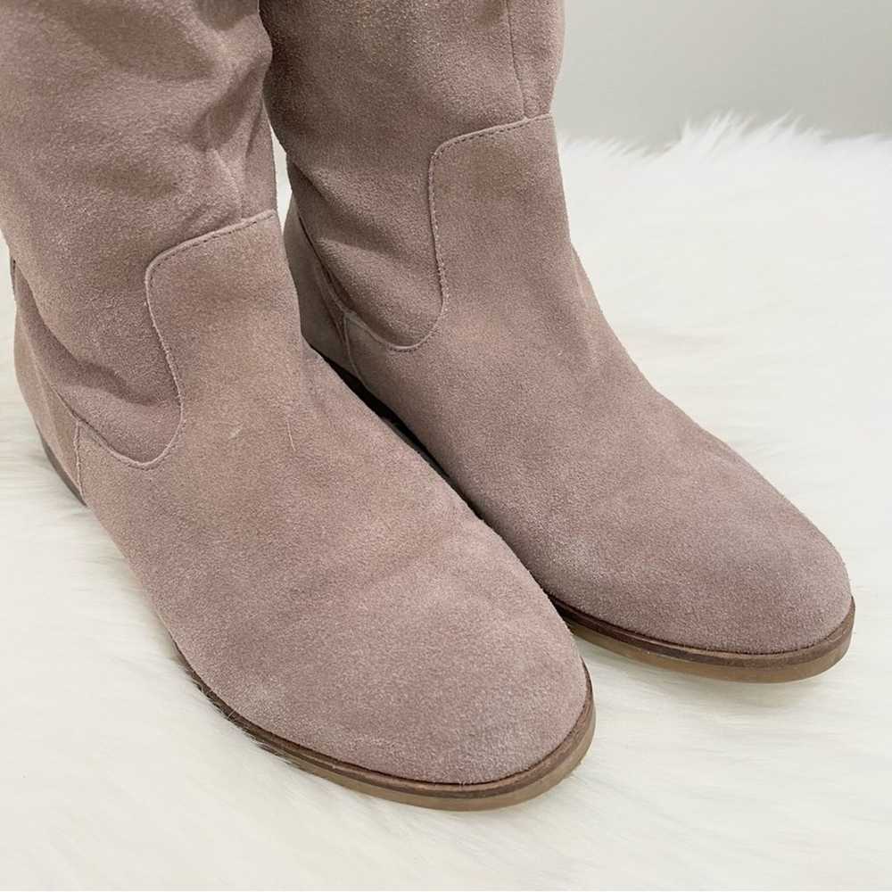 Steve Madden Balen Taupe Suede Leather Slouchy Ta… - image 2