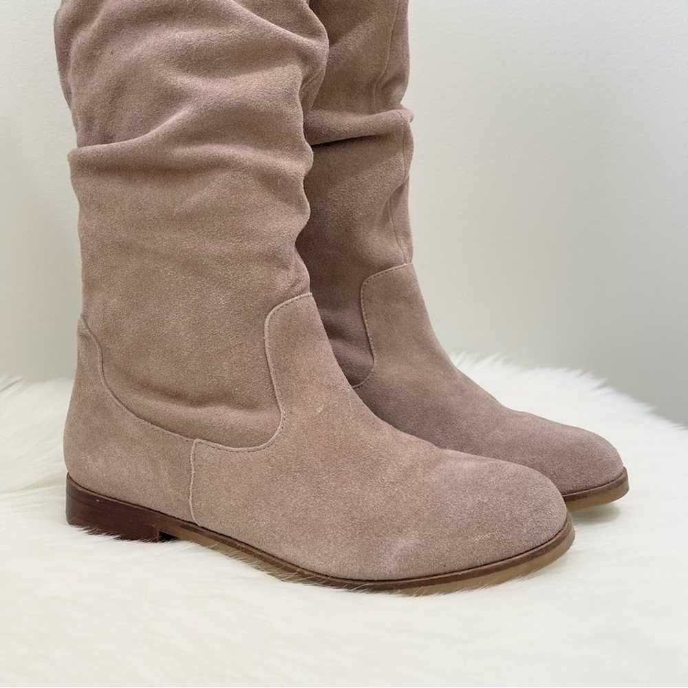 Steve Madden Balen Taupe Suede Leather Slouchy Ta… - image 3