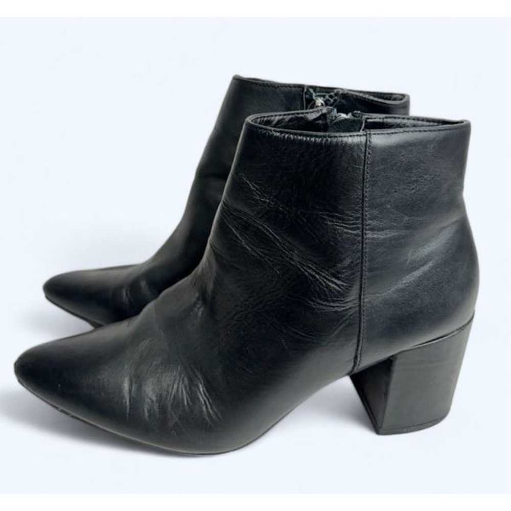 Blondo Ankle Boots Size 9 Black Leather Pointed T… - image 1