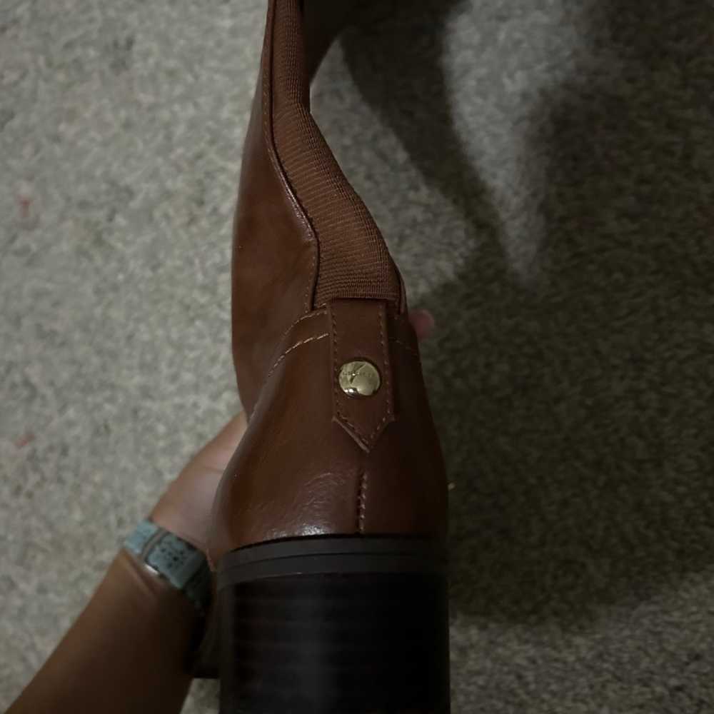 Brown leather tommy hilfiger riding boots - image 5