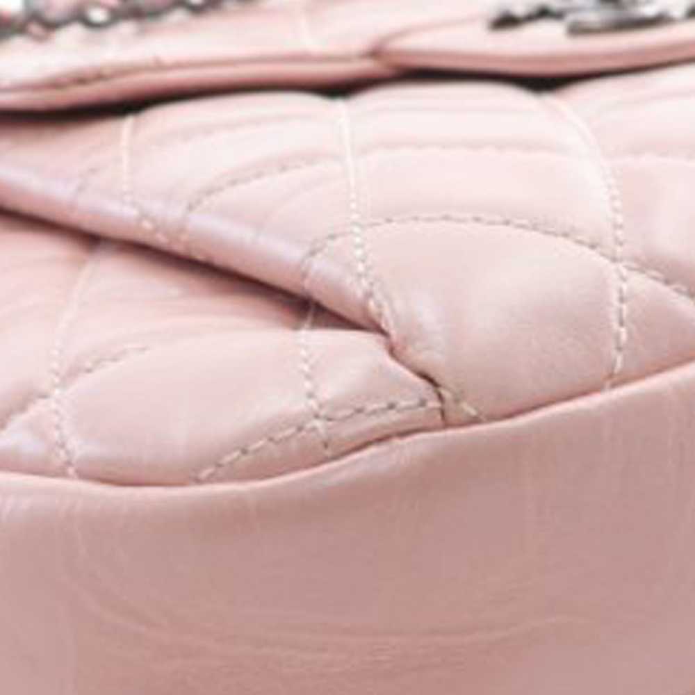 Pink Chanel CC Glazed Calfskin Accordion Flap Cro… - image 10