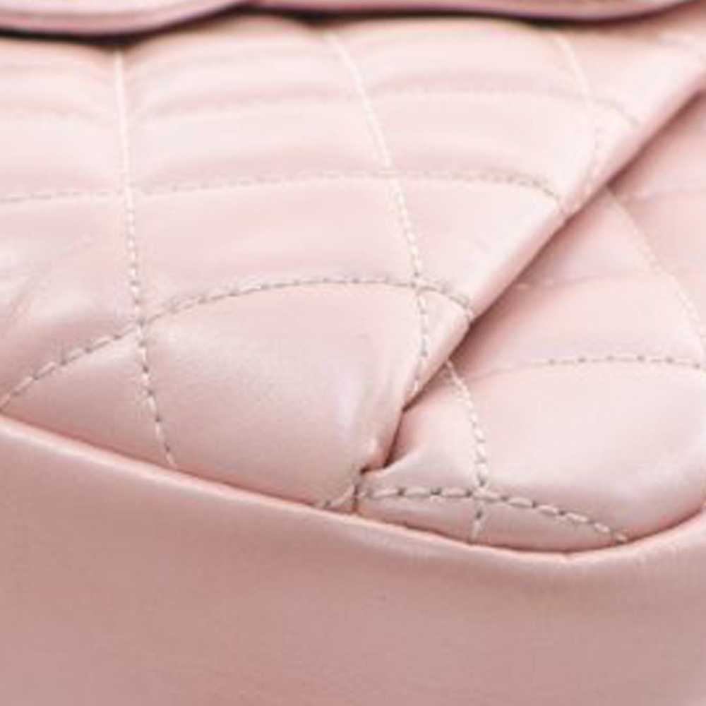 Pink Chanel CC Glazed Calfskin Accordion Flap Cro… - image 11