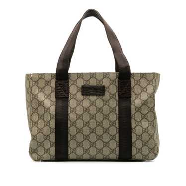 Brown Gucci GG Supreme Handbag - image 1