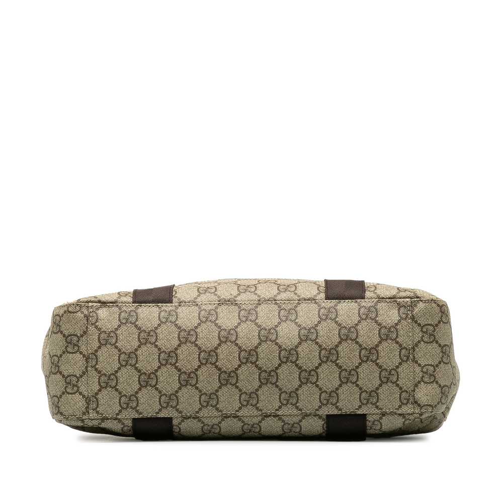 Brown Gucci GG Supreme Handbag - image 4