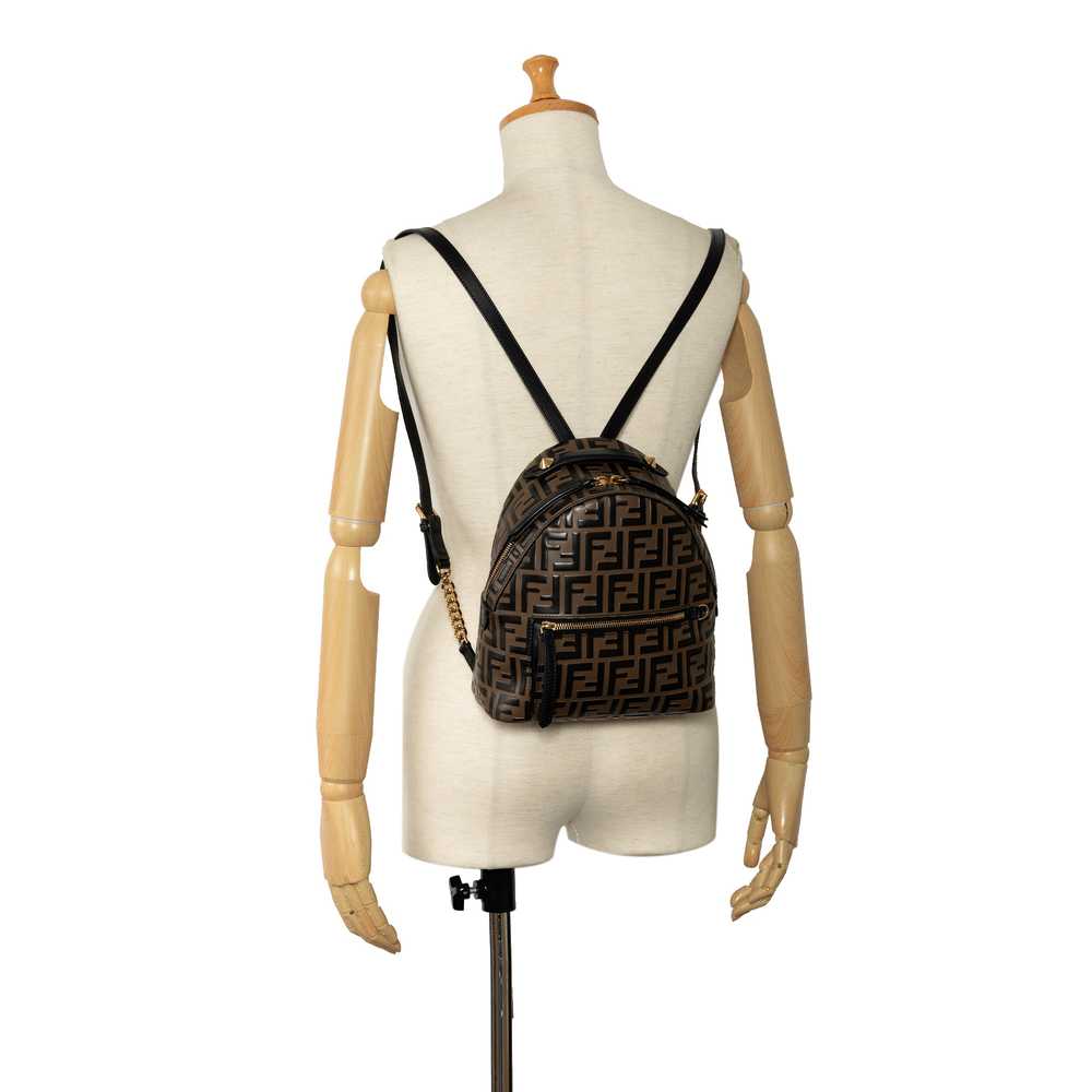 Brown Fendi Mini Zucca Embossed Backpack - image 11