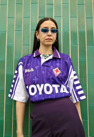 1999/2000 fiorentina home shirt made by fila