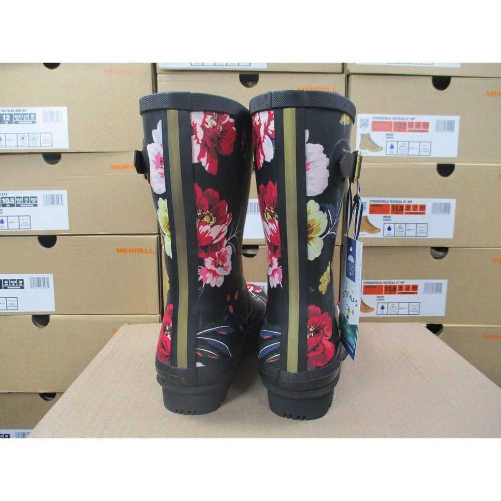 Joules Women's Size 11 US Molly Welly Black Flora… - image 6