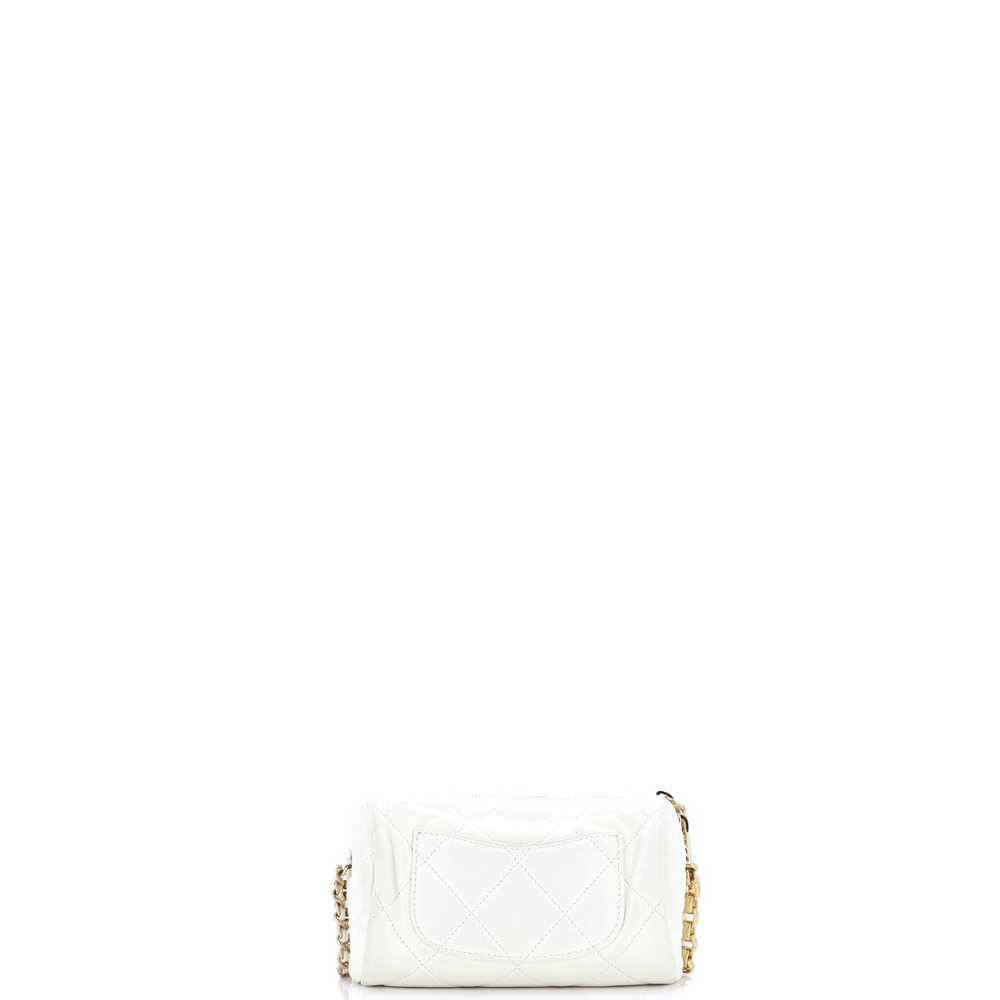 CHANEL Pearl CC Medallion Chain Bowling Bag Quilt… - image 3