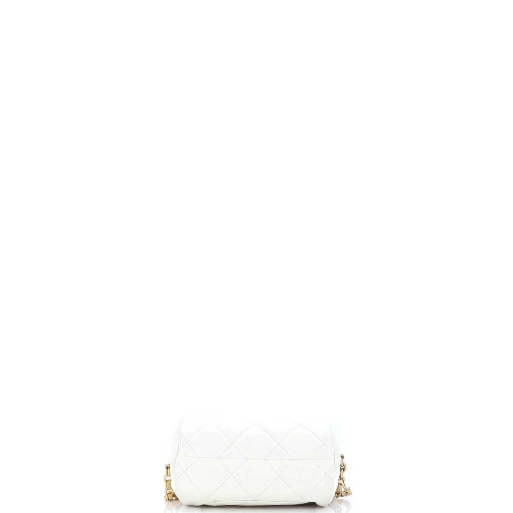 CHANEL Pearl CC Medallion Chain Bowling Bag Quilt… - image 4