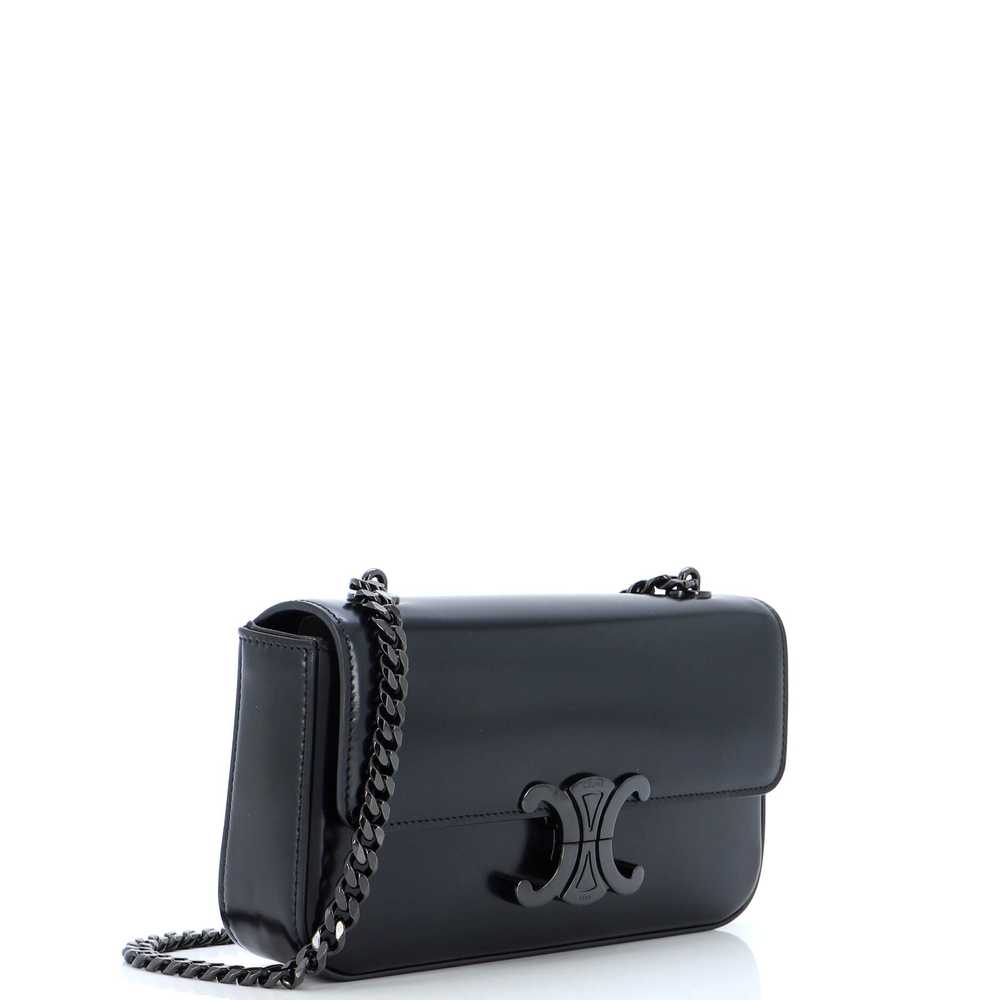 CELINE Triomphe Chain Shoulder Bag Leather Small - image 2
