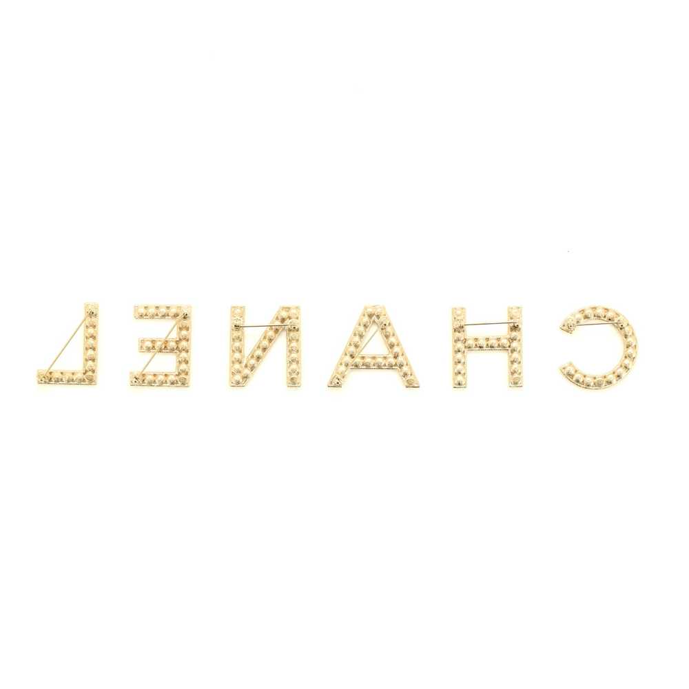 CHANEL CHA-NEL Logo Letters Brooch Set - image 2