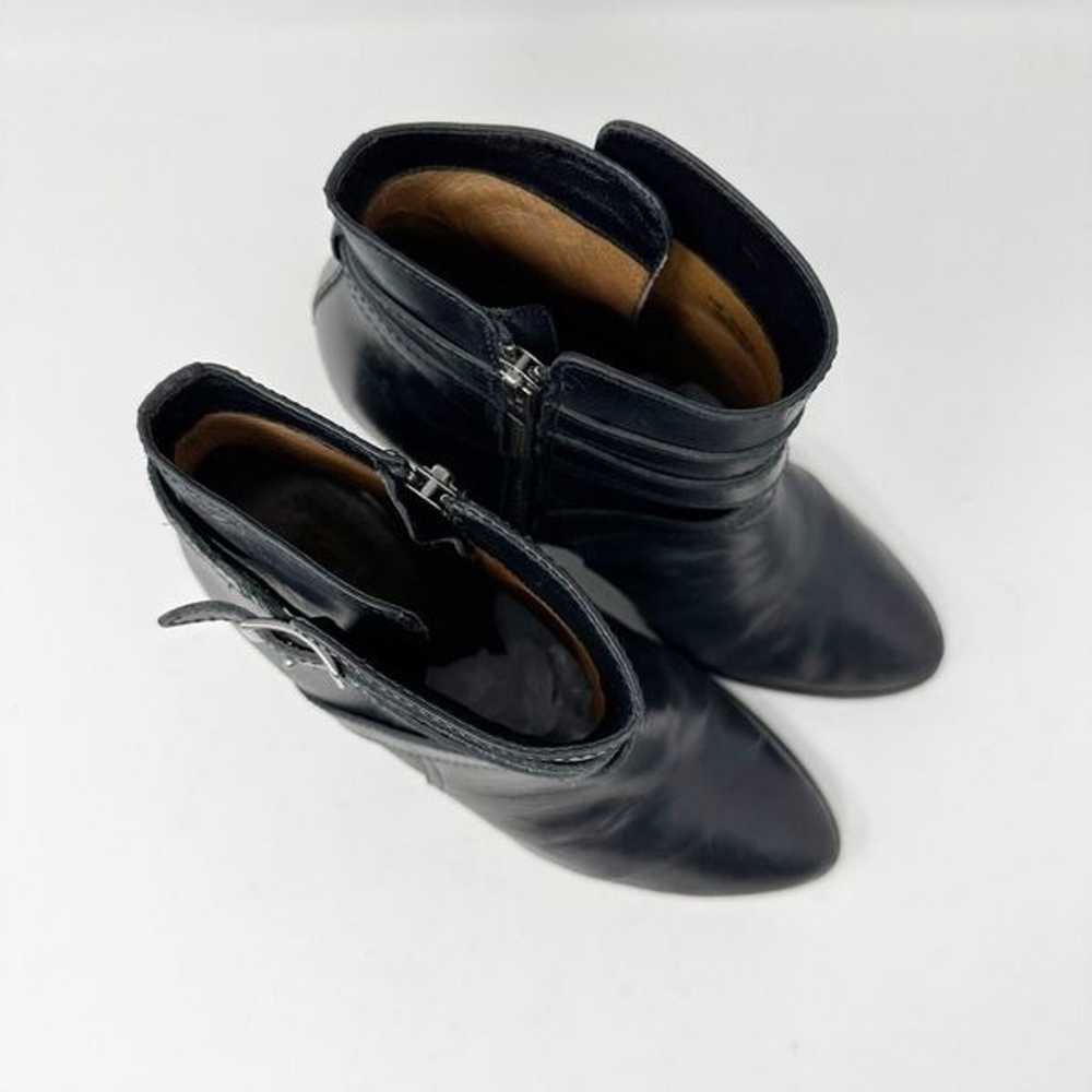 FRYE Cece Jodhpur Black Wedge Boots Size 9.5 Leat… - image 2