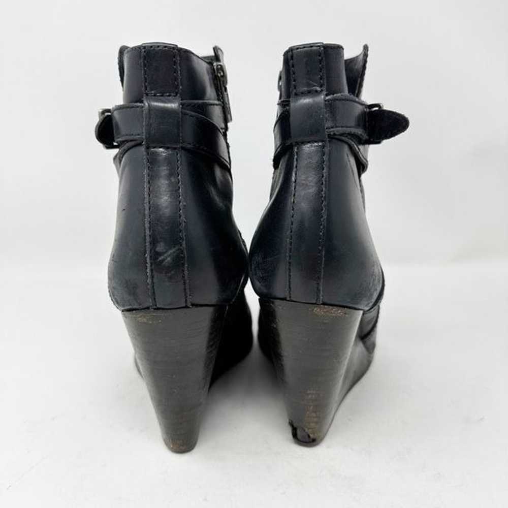 FRYE Cece Jodhpur Black Wedge Boots Size 9.5 Leat… - image 4