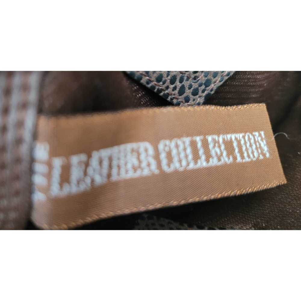 The Leather Collection Brown Leather And Metal We… - image 8