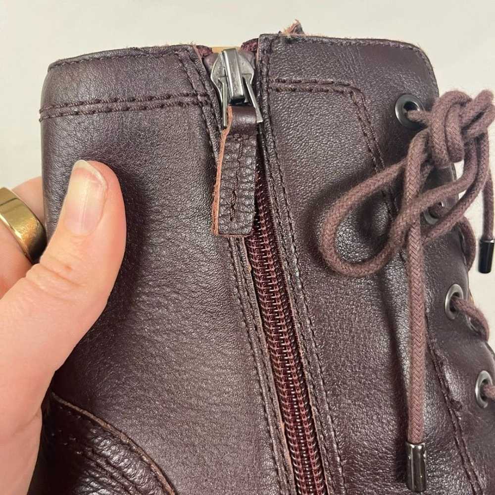Franco Sarto Saratoga Brown Leather Lace Up Chunk… - image 8