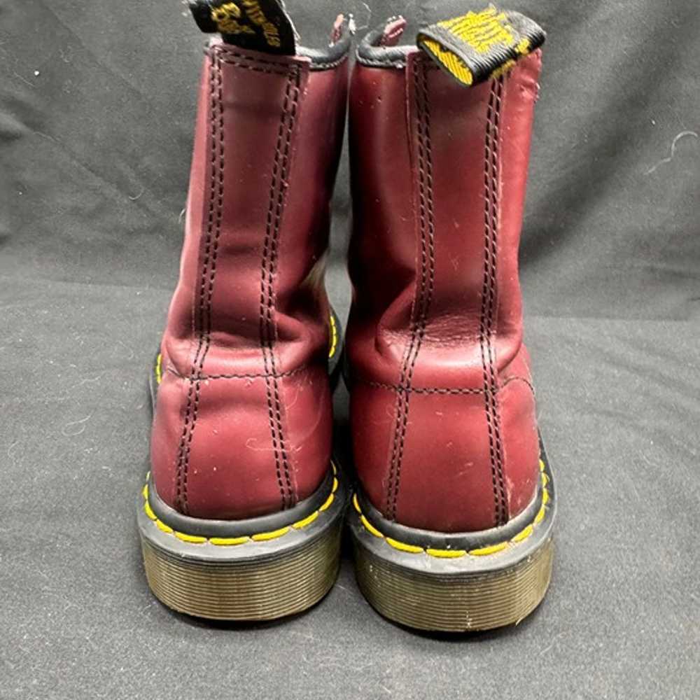 Vintage Dr. Martin Maroon Combat Boots Size 6 - image 5