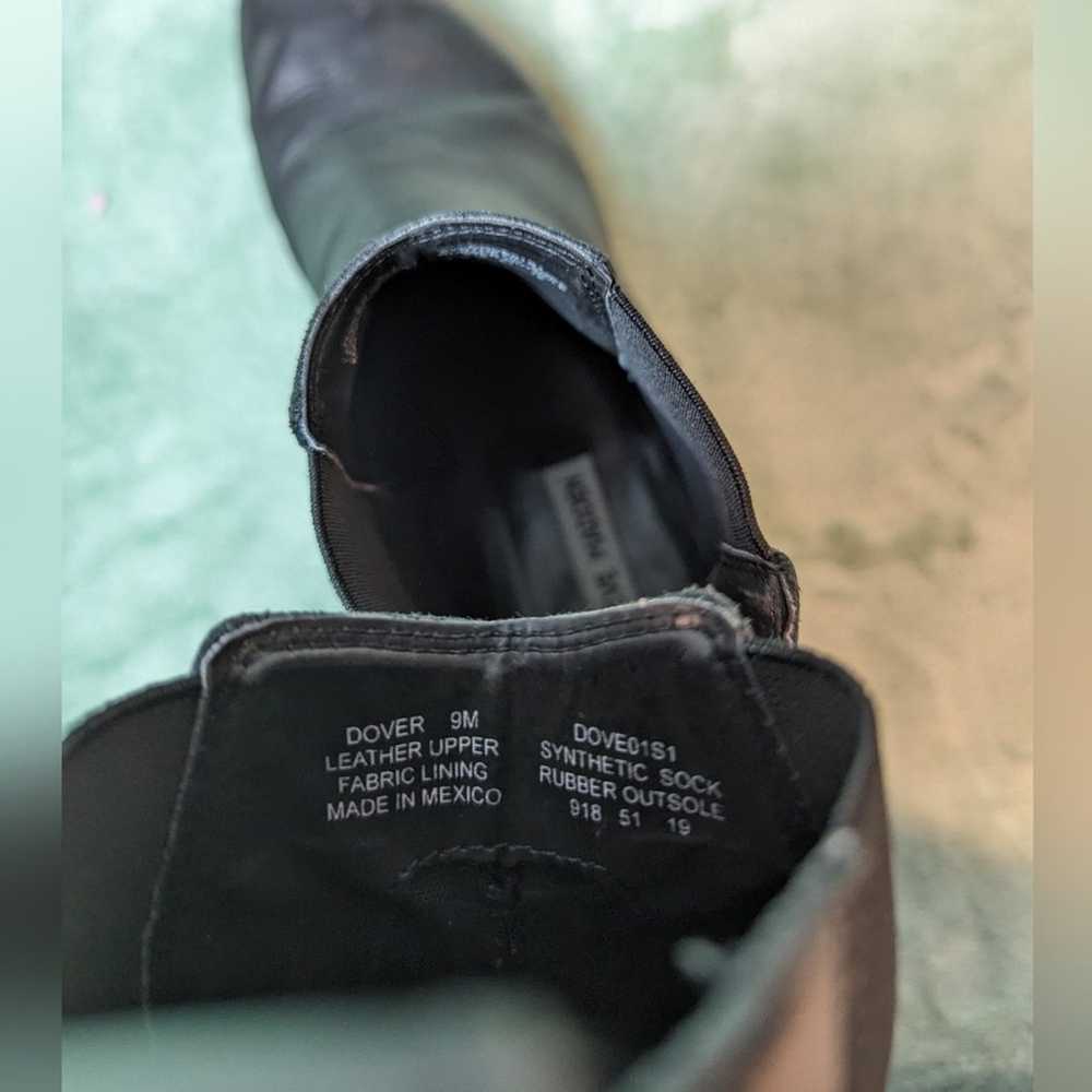 Steve Madden Women's Dover Black Leather Boots 9 - image 3