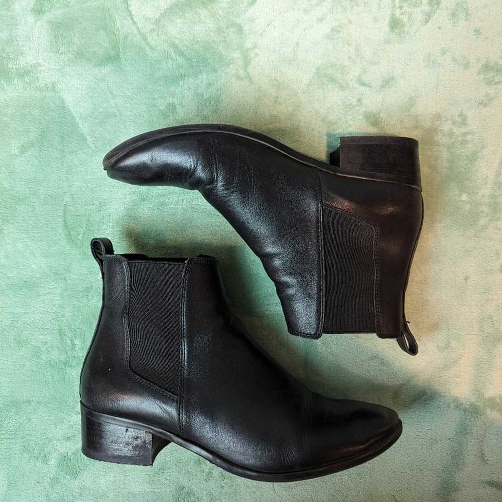 Steve Madden Women's Dover Black Leather Boots 9 - image 5