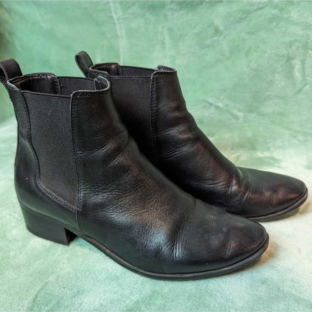 Steve Madden Women's Dover Black Leather Boots 9 - image 6