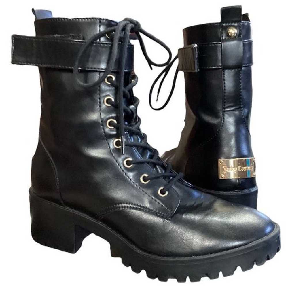 Juicy Couture Women’s Oodles Black Combat Boots S… - image 1