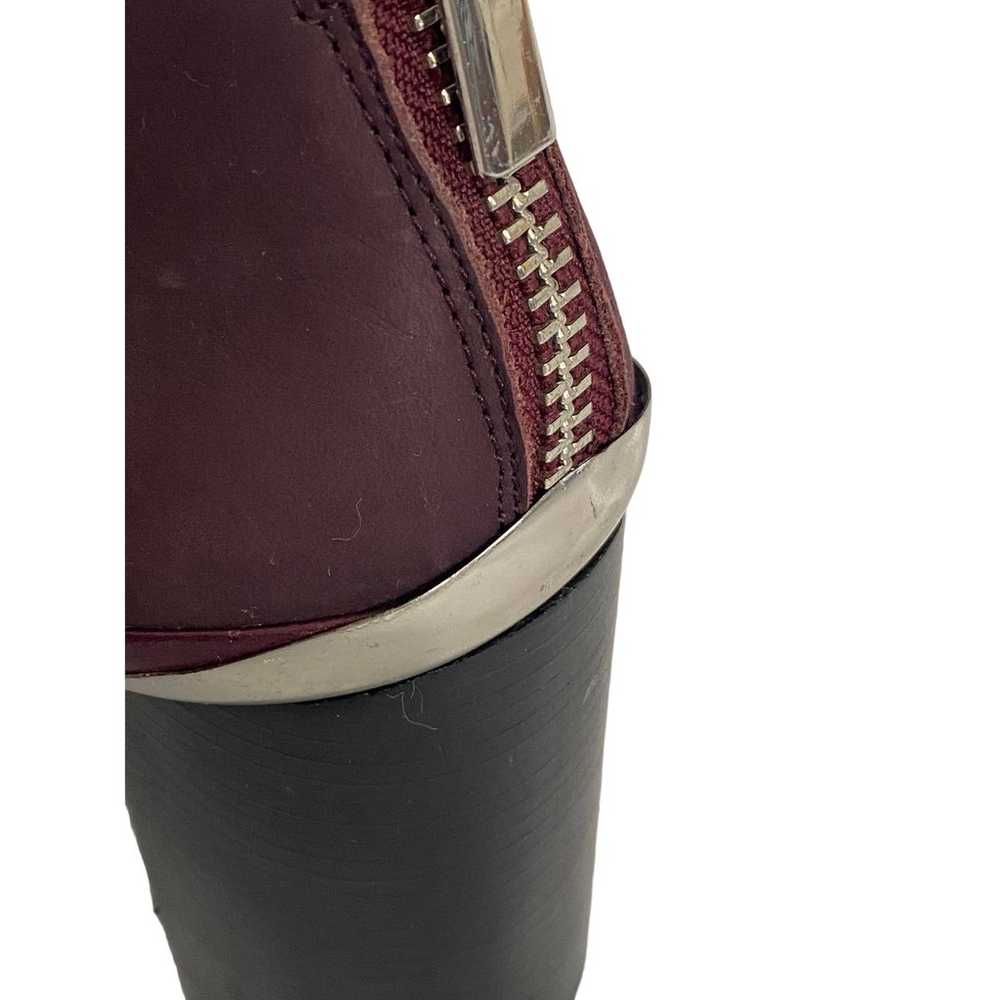 See by Chloe Women's Block Heel Ankle Boots Purpl… - image 9