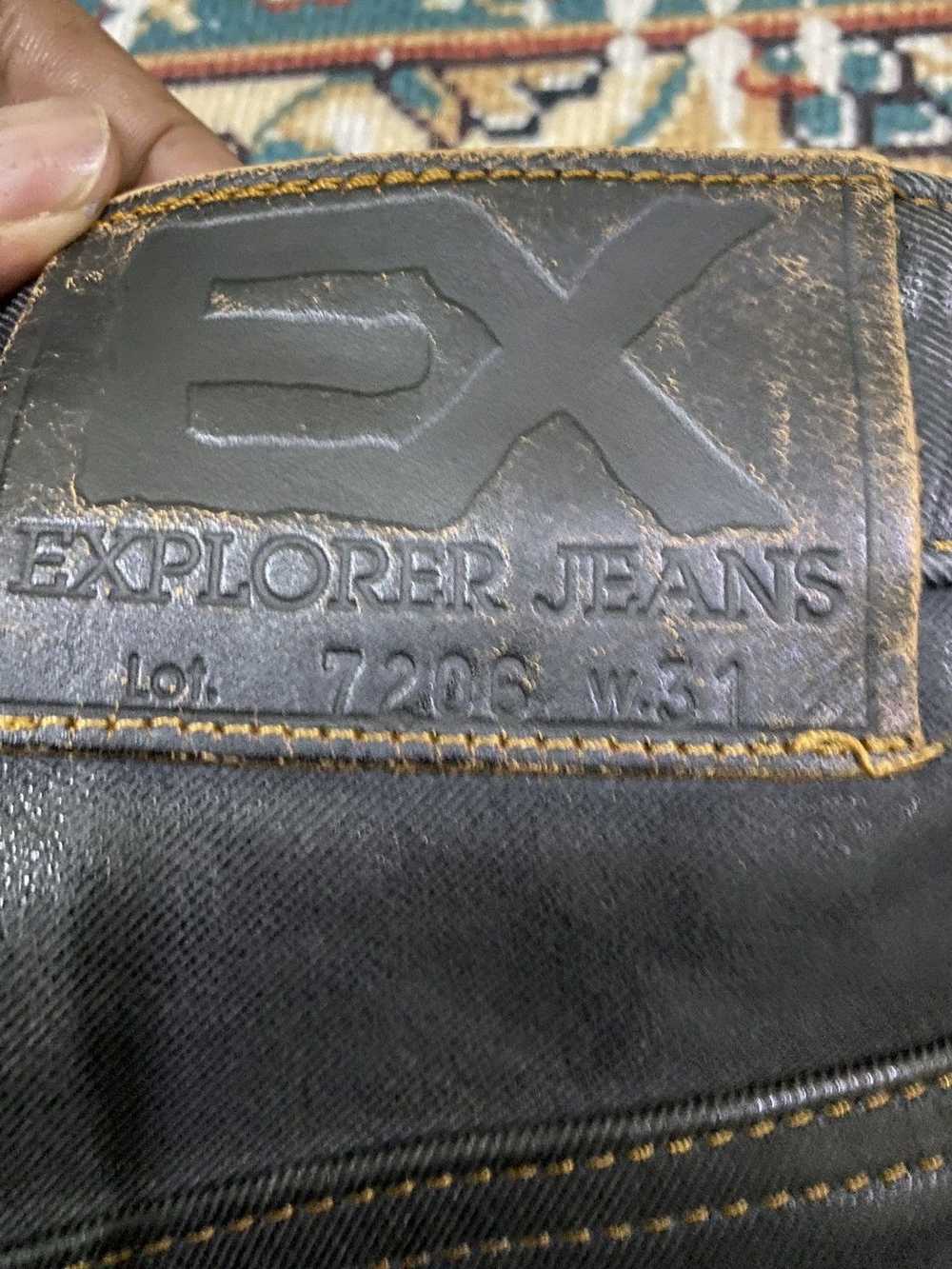 Japanese Brand × Leather × Vintage Ex Explore Jea… - image 7