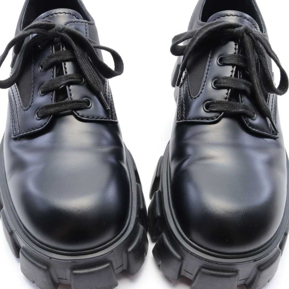 Prada Monolith Brushed Leather And Nylon Lace Up … - image 7