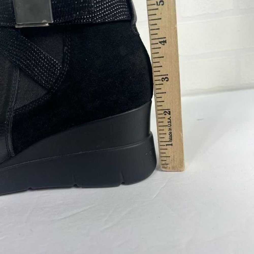 Hispanitas Women Wedge boots size EU 38 Black Lea… - image 10