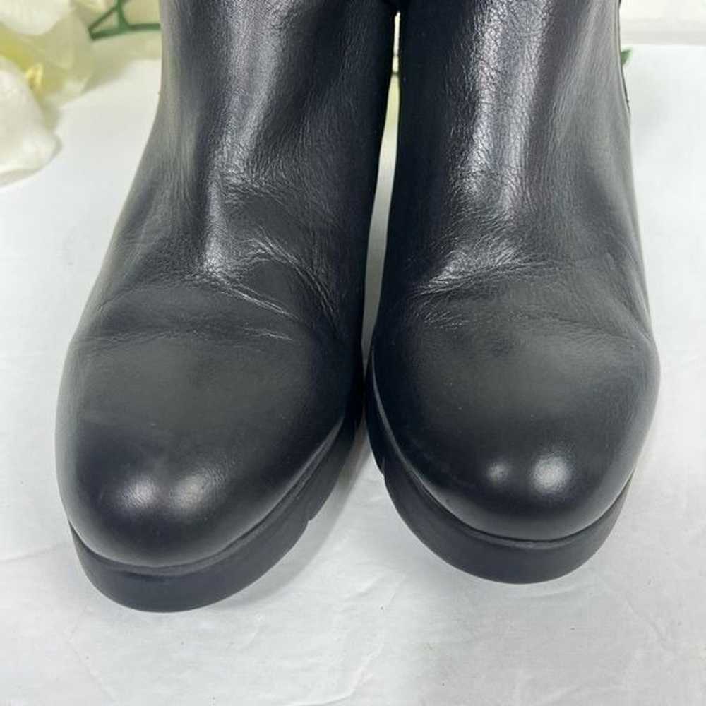 Hispanitas Women Wedge boots size EU 38 Black Lea… - image 9