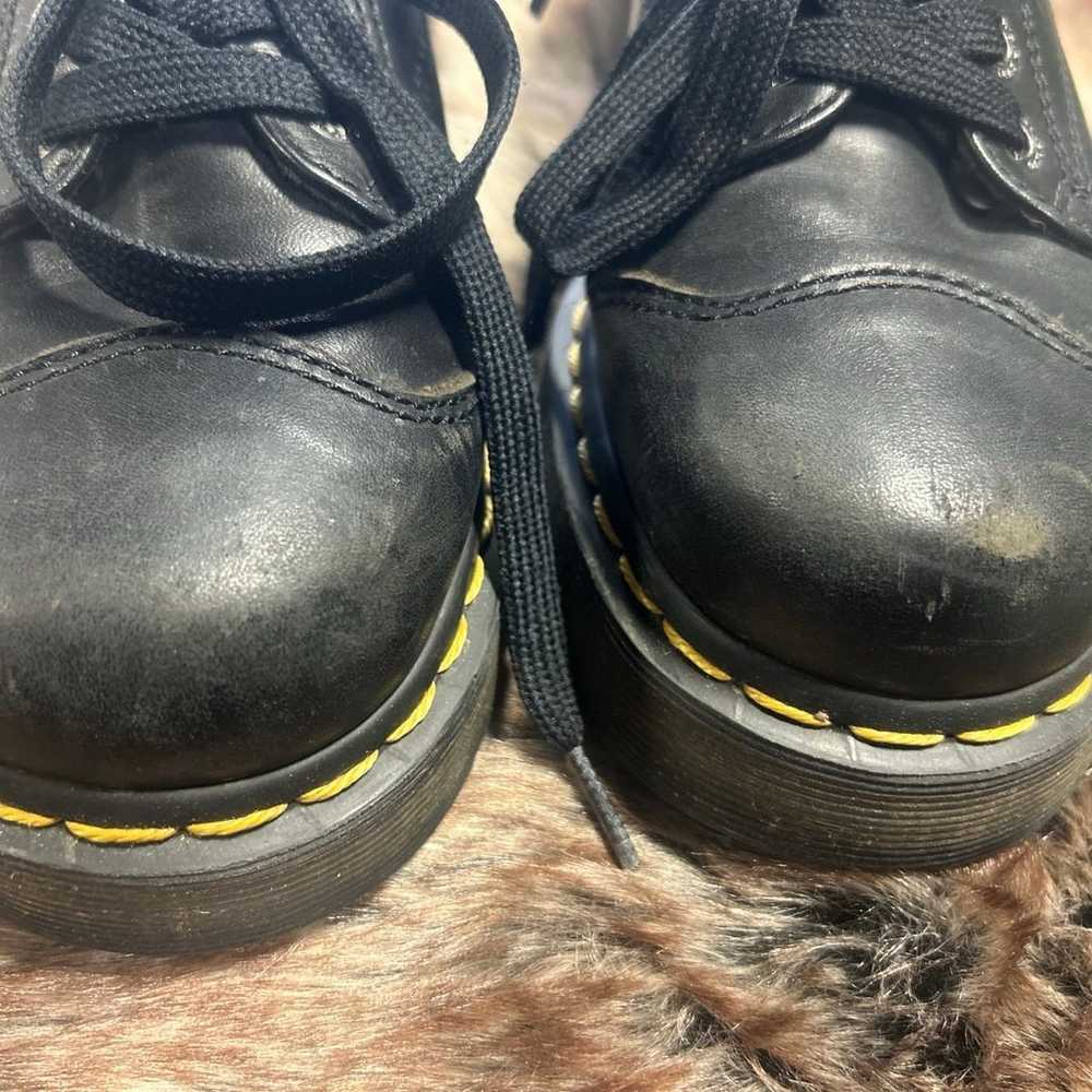 Dr Martens black leather sz 8 shoes - image 7