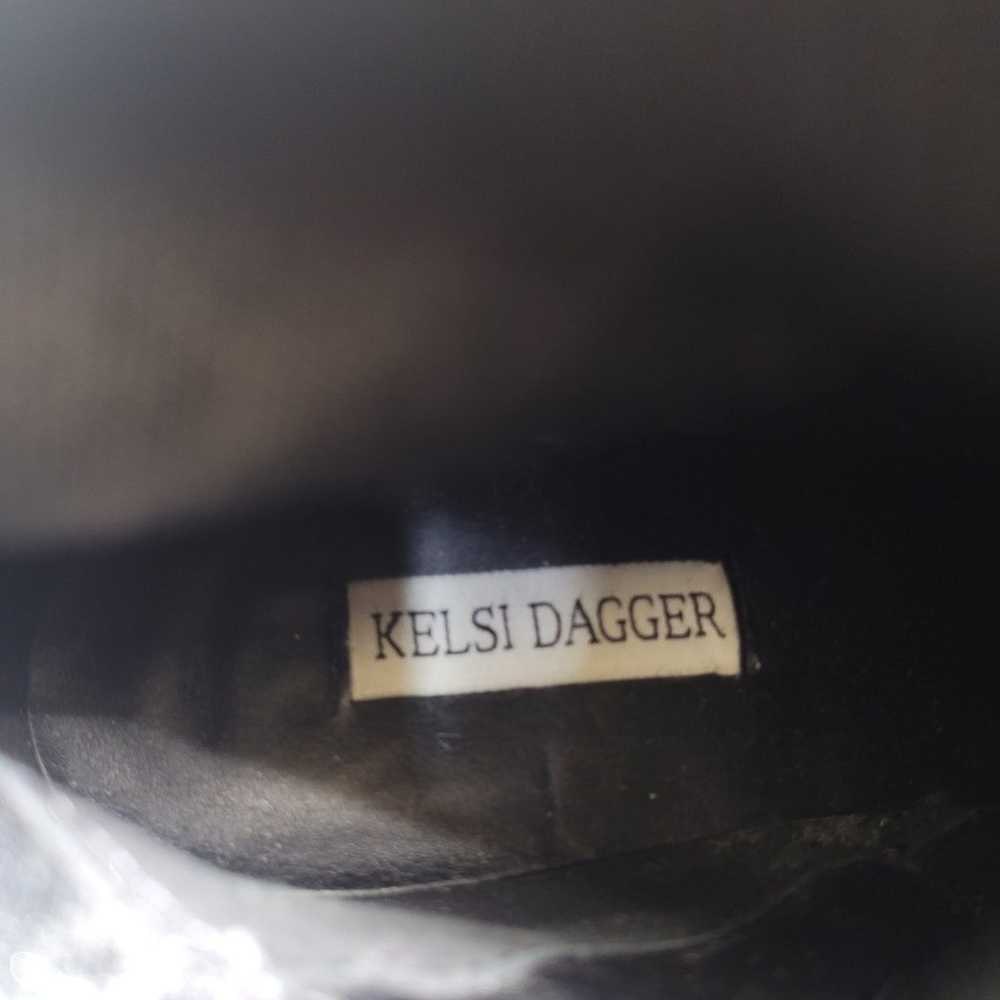 Kelsi Dagger Sophia Black Leather Over The Knee R… - image 7