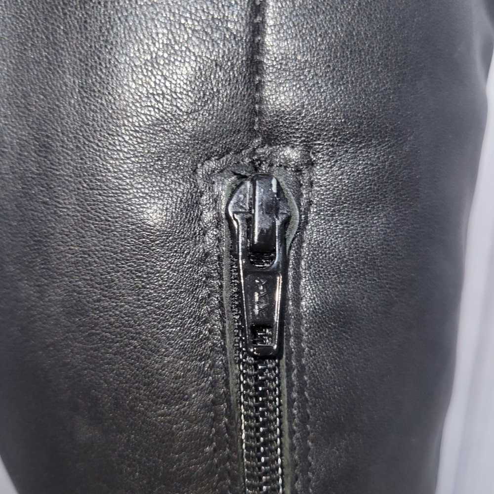Kelsi Dagger Sophia Black Leather Over The Knee R… - image 8