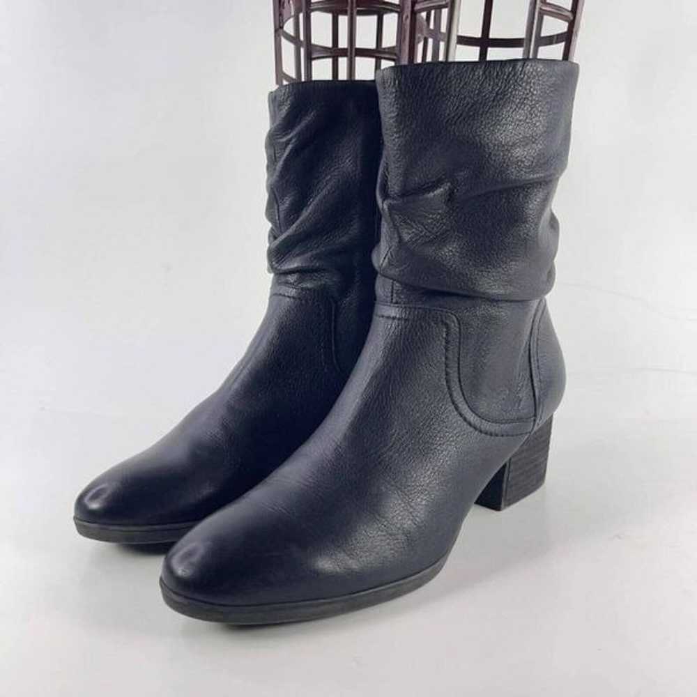 Abeo Women's Faith Black leather Boots US 8.5 Met… - image 1