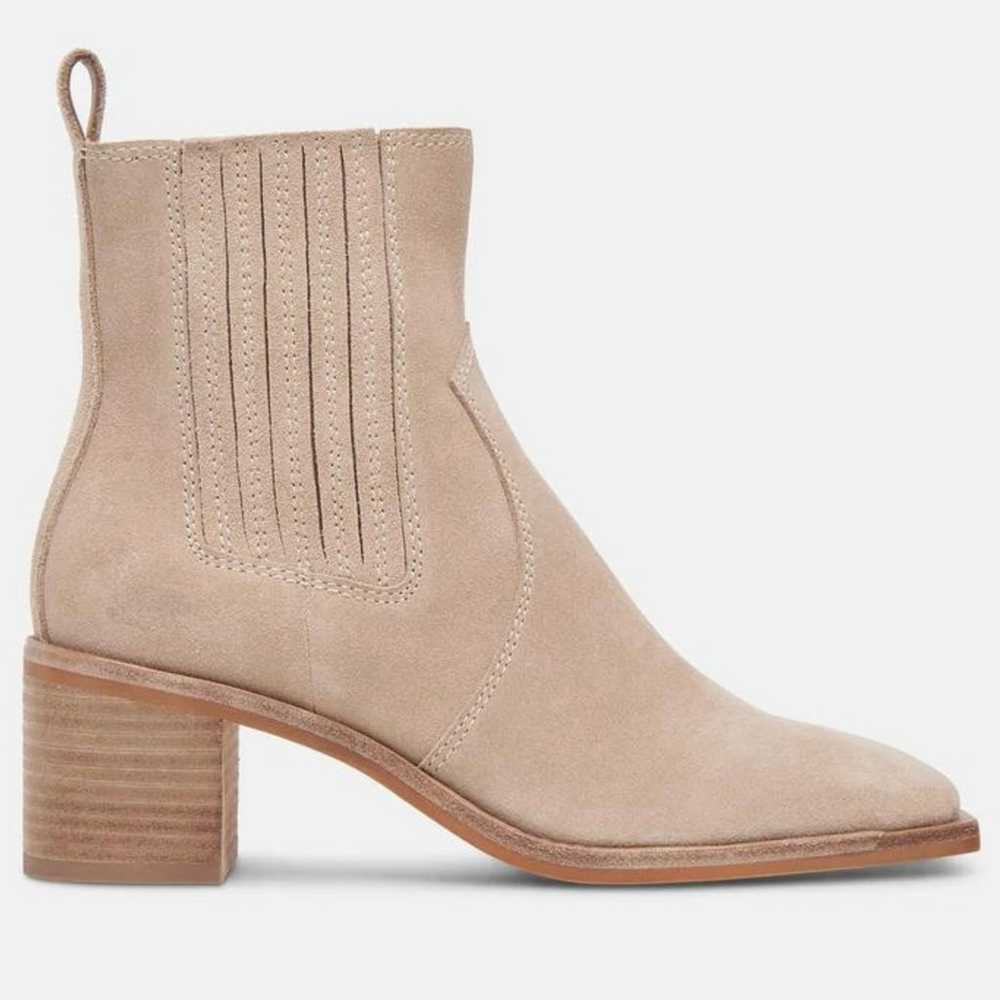 Dolce Vita Irnie Taupe Suede Western Style Bootie… - image 1