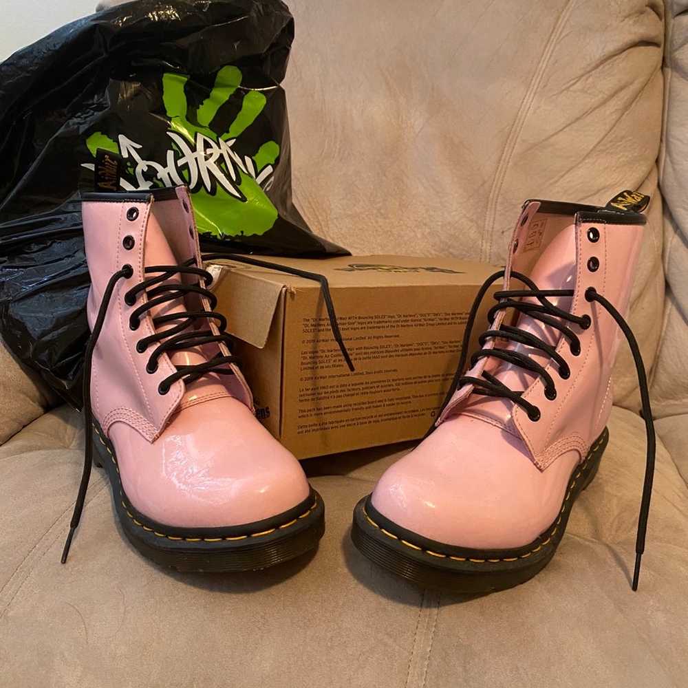 Dr Martens 1460 Pink Patent Leather Size 9 Women’s - image 3