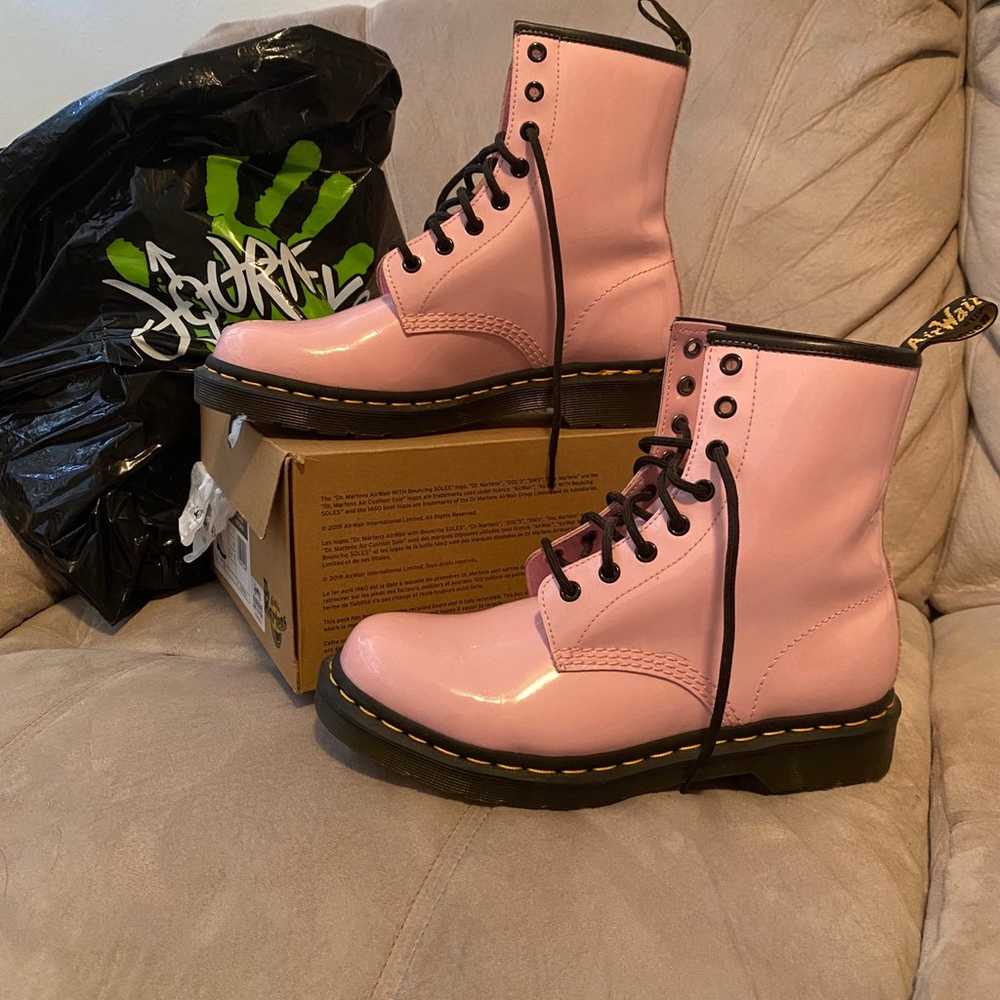 Dr Martens 1460 Pink Patent Leather Size 9 Women’s - image 4