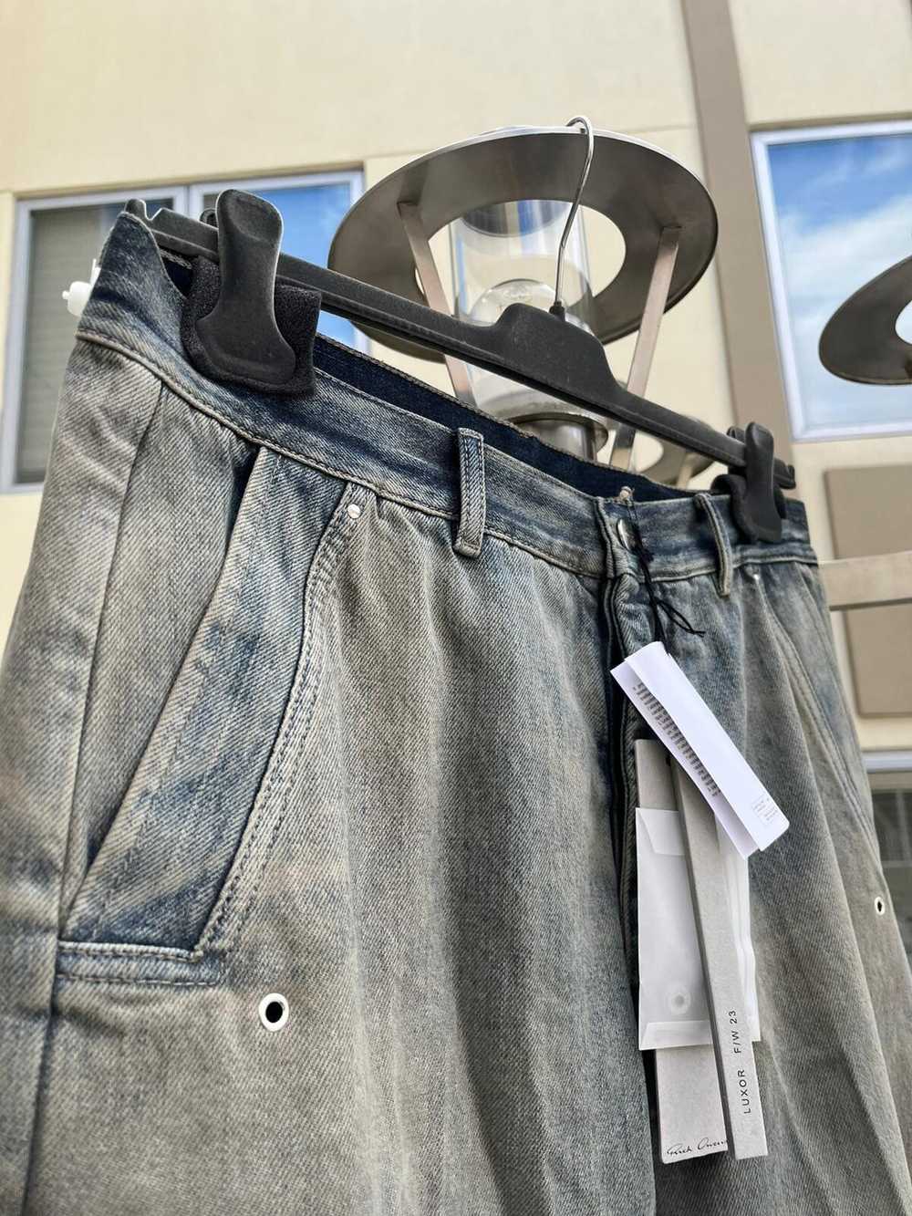 Rick Owens Tailored Bela Distressed Denim Jeans i… - image 6