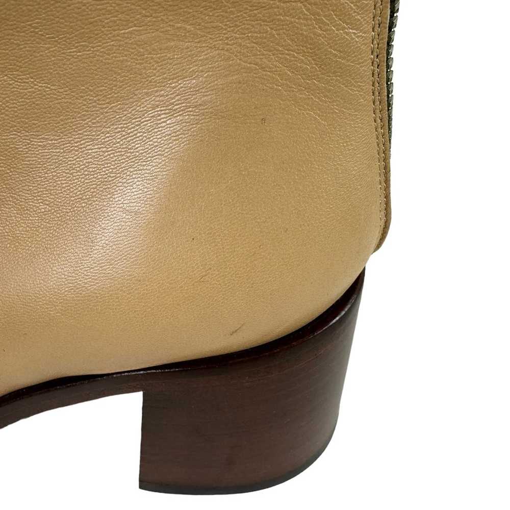 Fabio Rusconi NWOT Beige Almond Toe Leather Ankle… - image 3