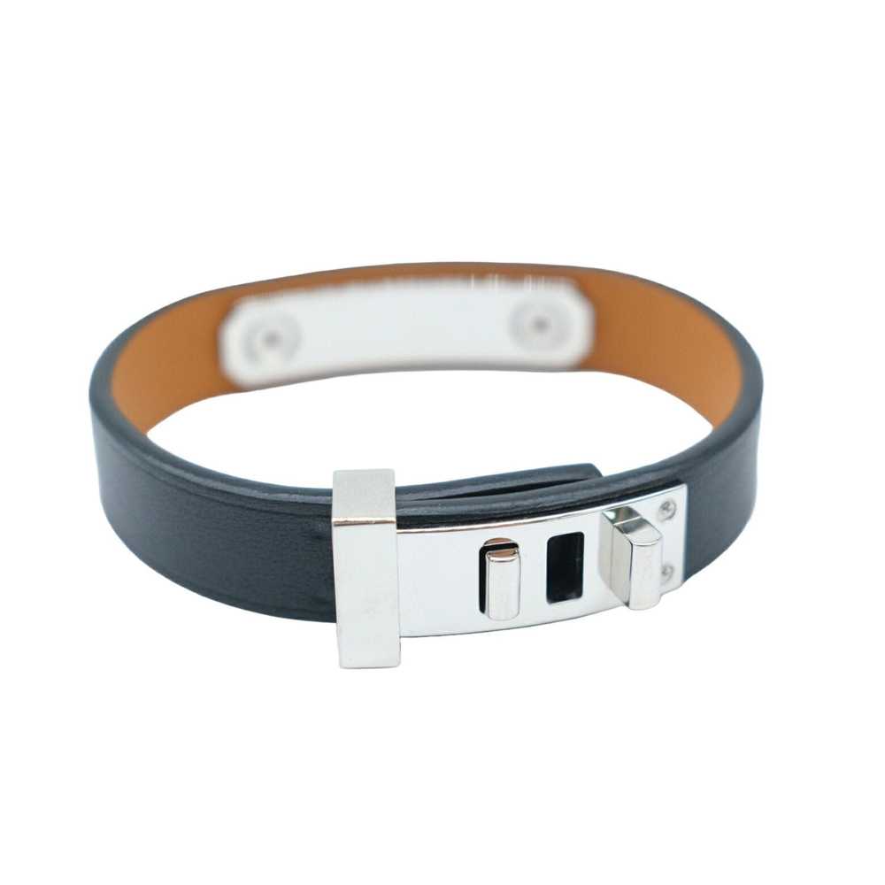 HERMES As de Coeur Bracelet Double Wrap Leather S… - image 1