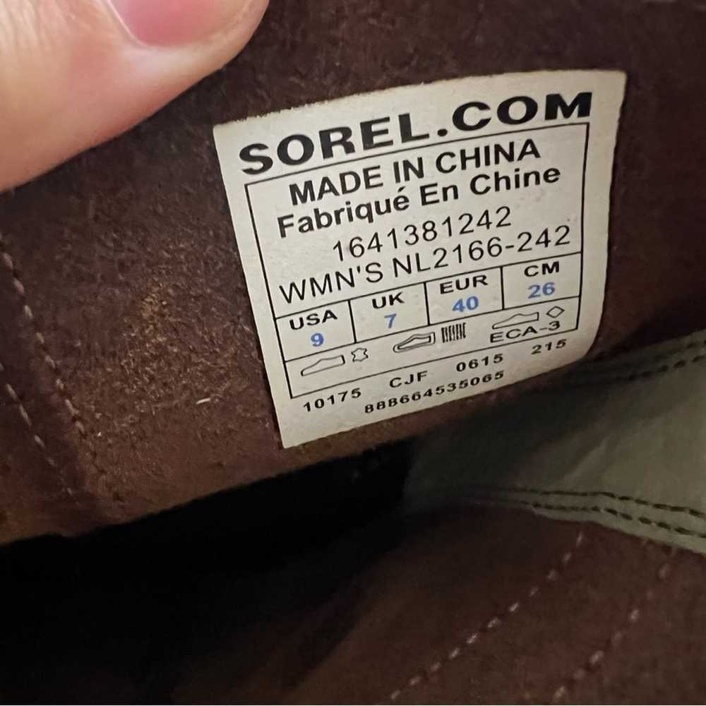 Sorel Major Pull On Boots Brown Leather - image 9