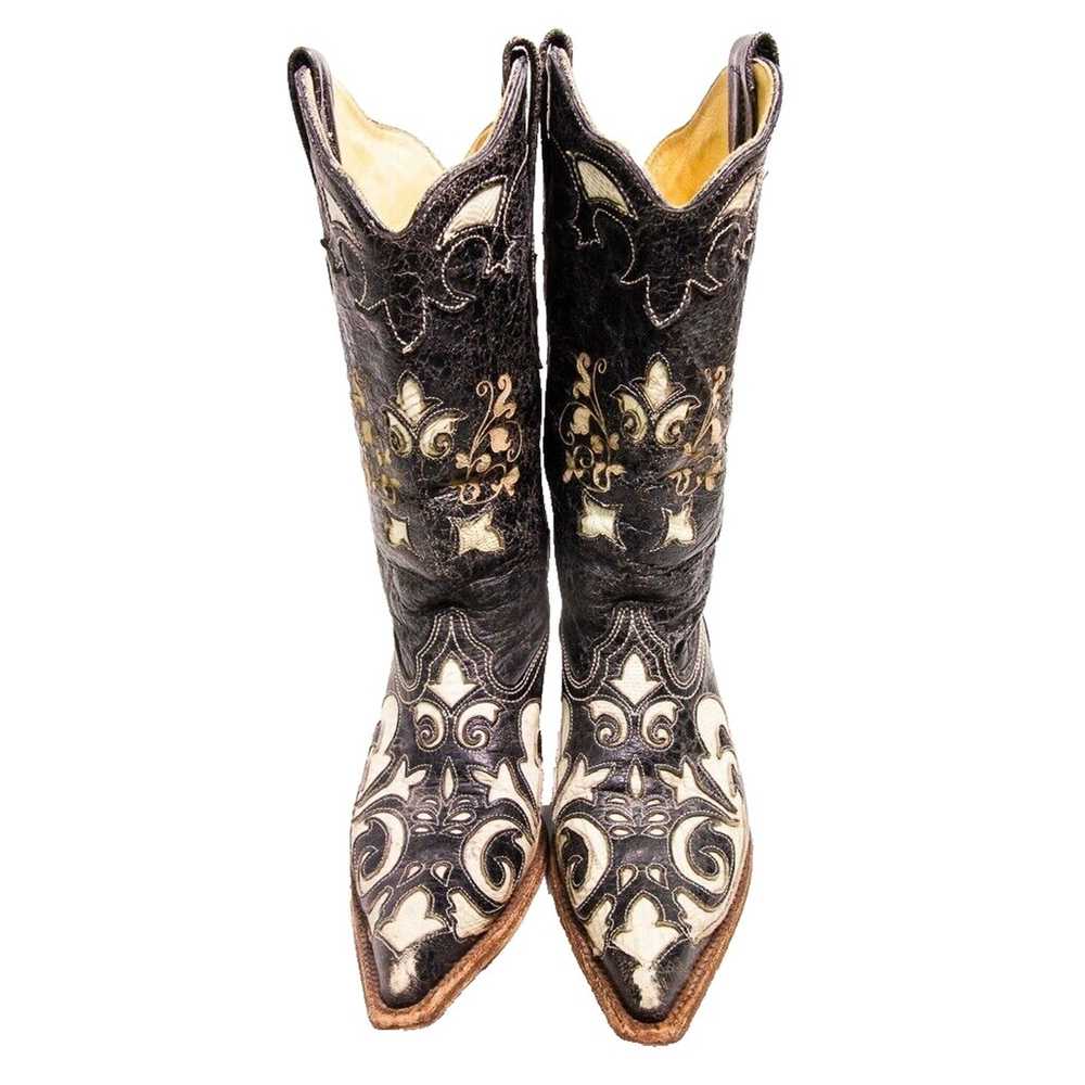 Corral Western Cowgirl Boots Lizard Inlay Women's… - image 2