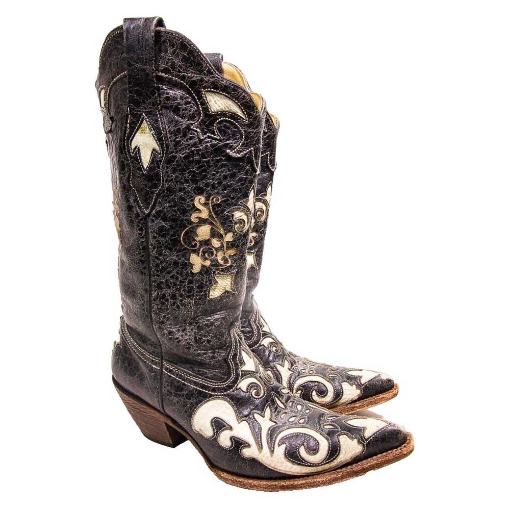 Corral Western Cowgirl Boots Lizard Inlay Women's… - image 3