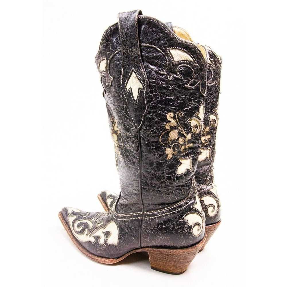 Corral Western Cowgirl Boots Lizard Inlay Women's… - image 6