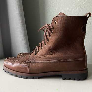 Cole Haan Country Brown Leather Lace Up Boots, Wo… - image 1