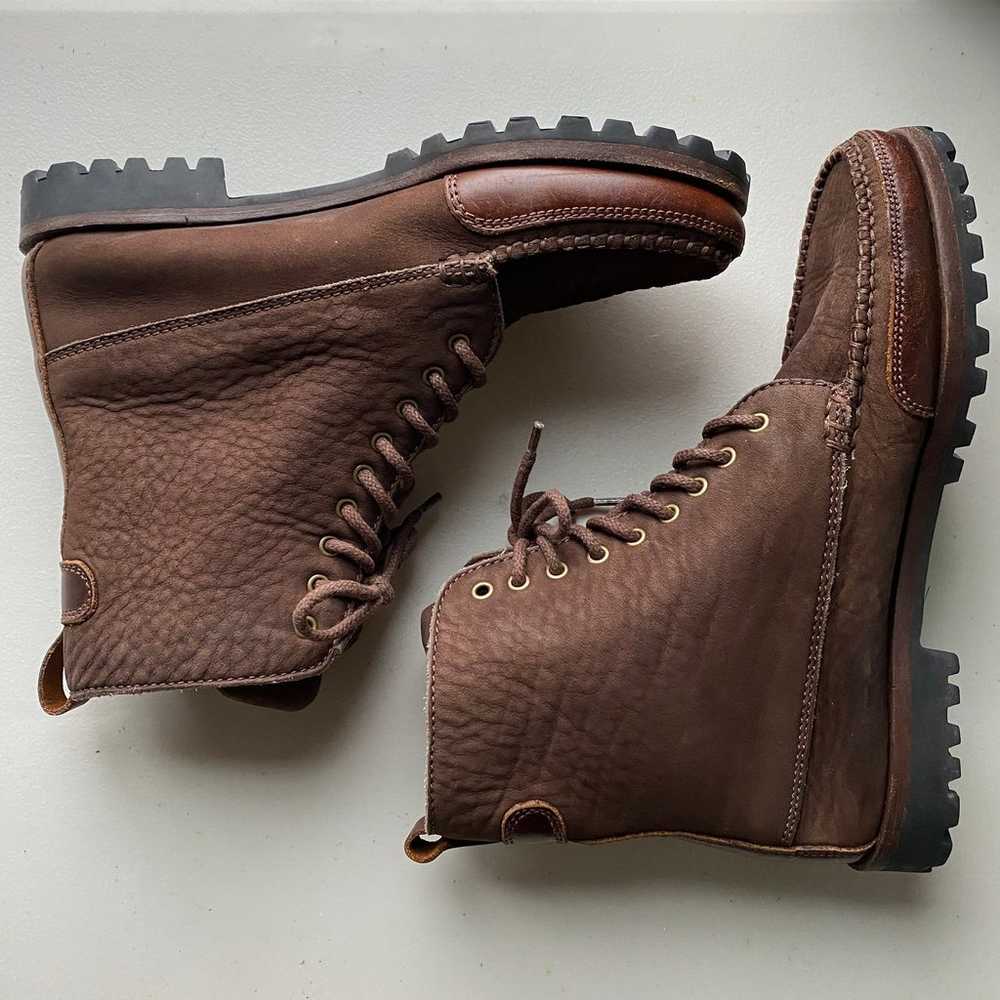 Cole Haan Country Brown Leather Lace Up Boots, Wo… - image 2