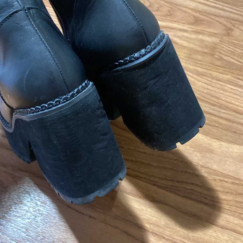 Unif Parker Boots black leather 7 Bratz vibes boh… - image 5