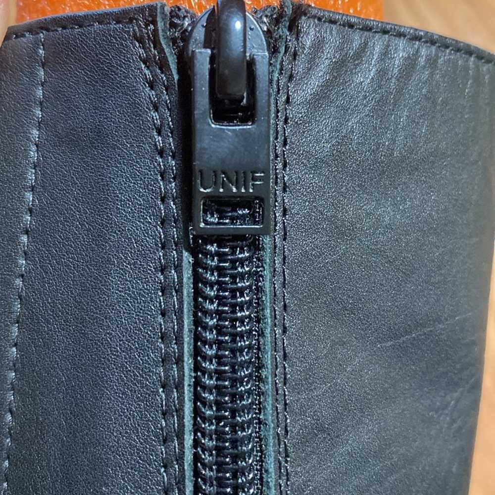 Unif Parker Boots black leather 7 Bratz vibes boh… - image 8