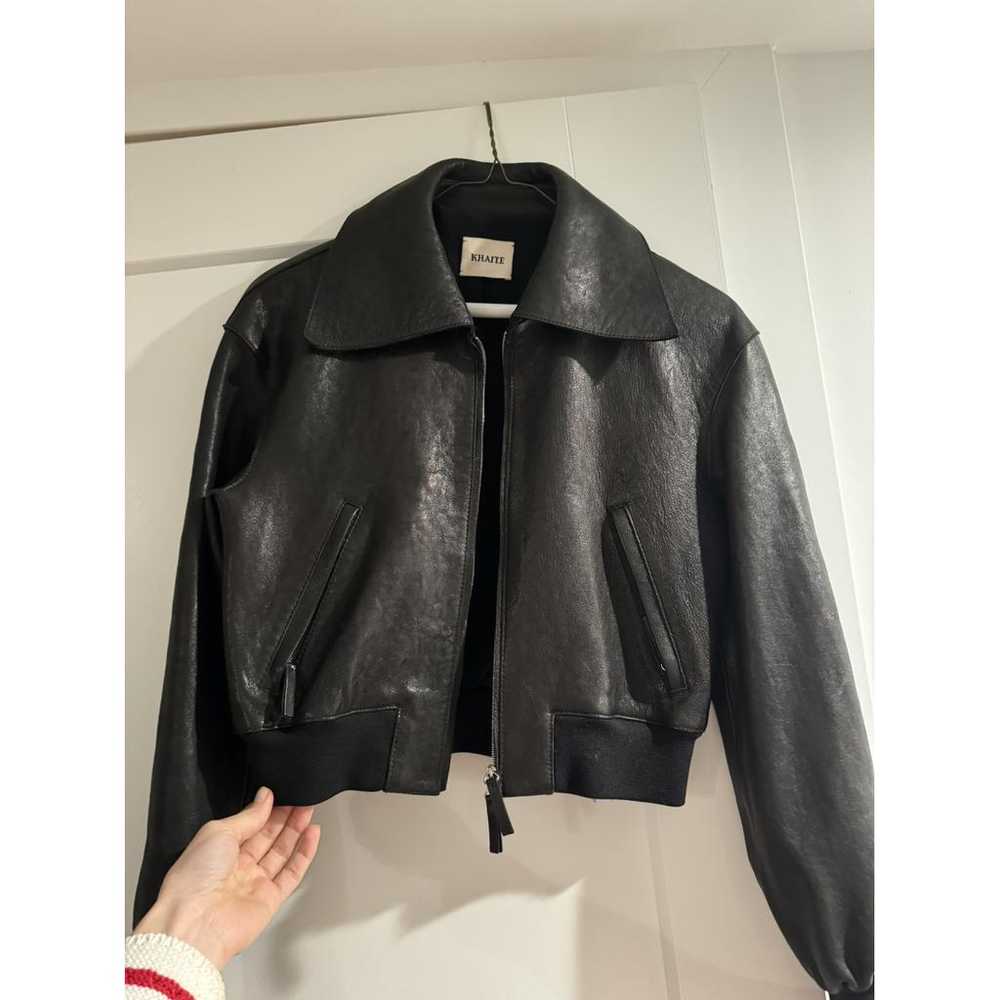 Khaite Leather biker jacket - image 2