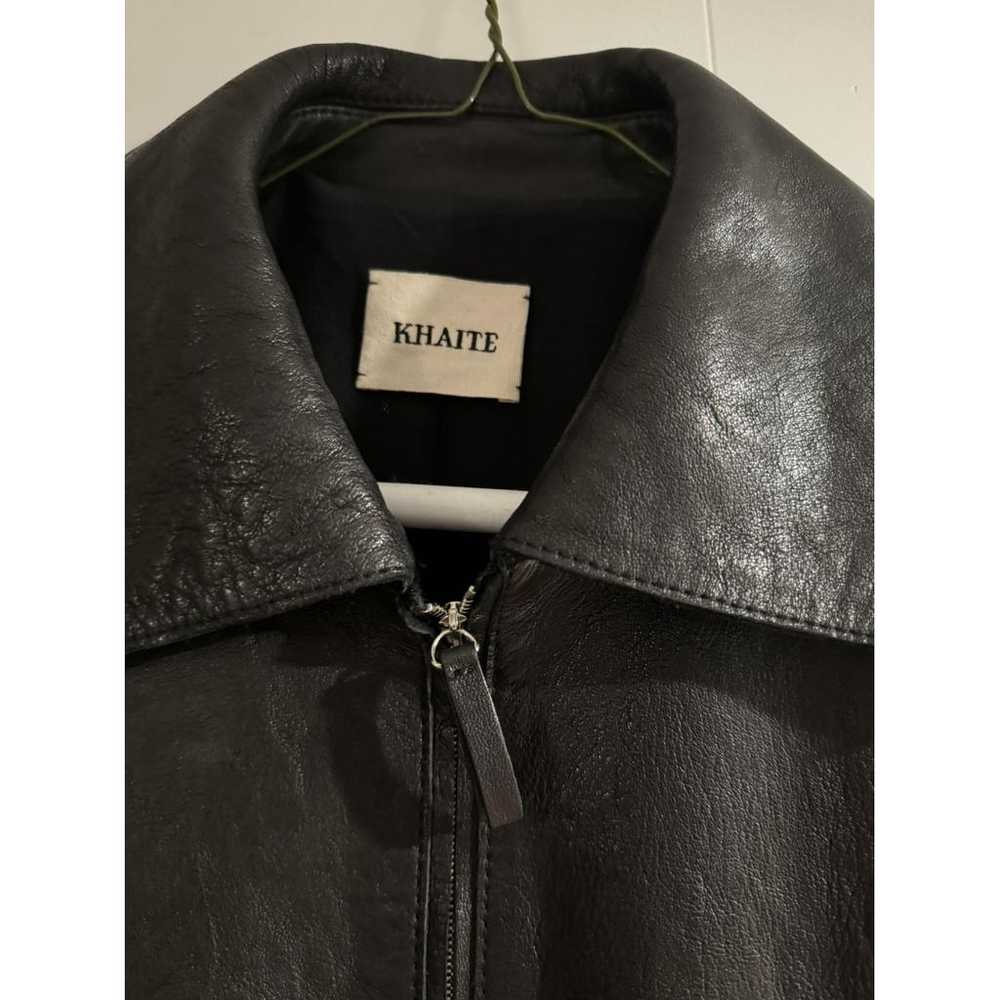Khaite Leather biker jacket - image 3